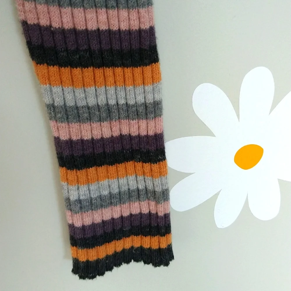 American Eagle Multicolored Striped Long-Sleeved Henley - Picture 8 of 10